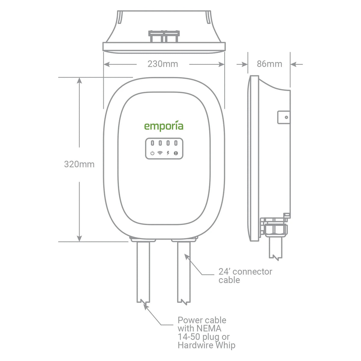 EMPORIA EV CHARGER | 48 AMP